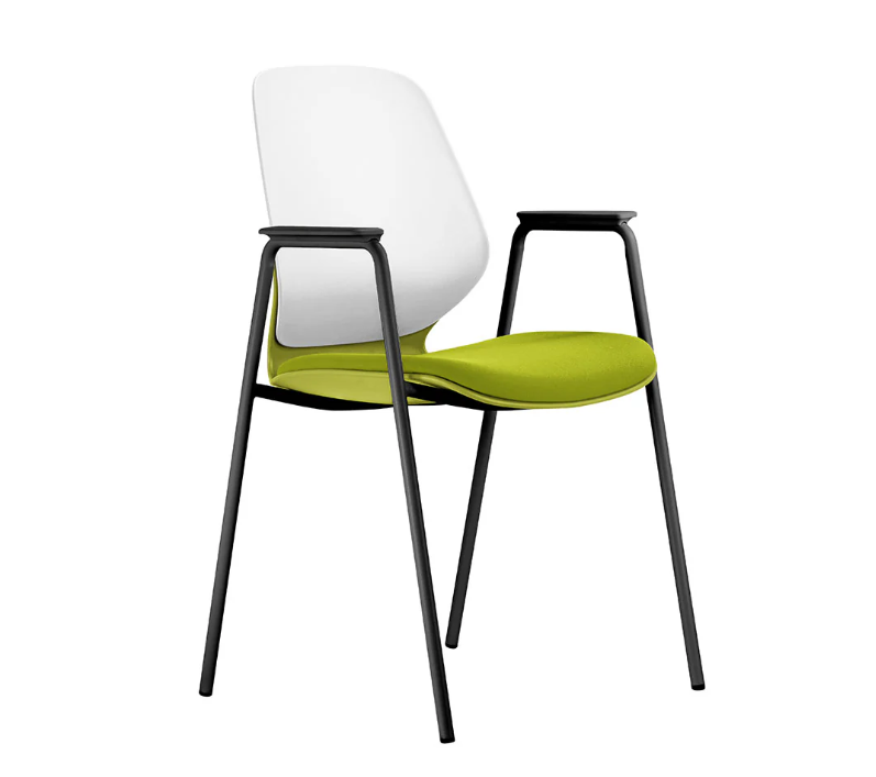 Sylex Kaleido 4-Leg Steel Chair w/Arms (Indent)