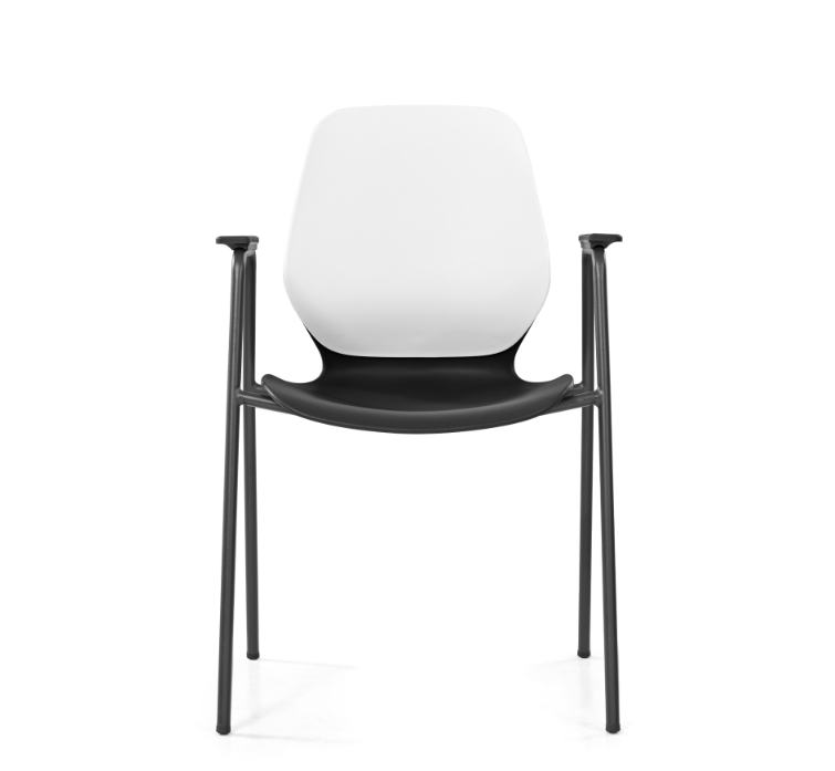 Sylex Kaleido 4-Leg Steel Chair w/Arms (Indent)