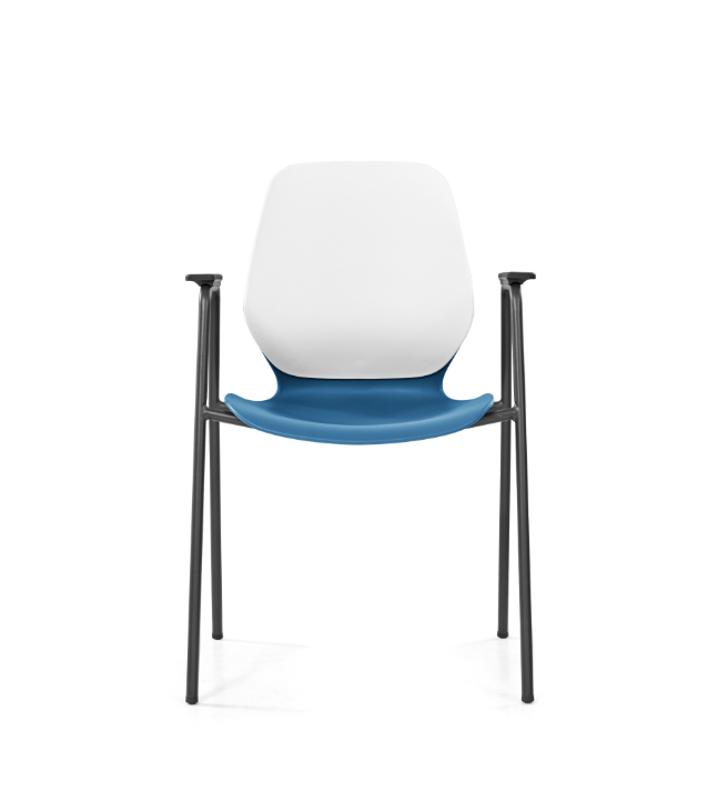 Sylex Kaleido 4-Leg Steel Chair w/Arms (Indent)