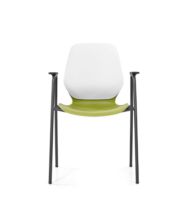 Sylex Kaleido 4-Leg Steel Chair w/Arms (Indent)