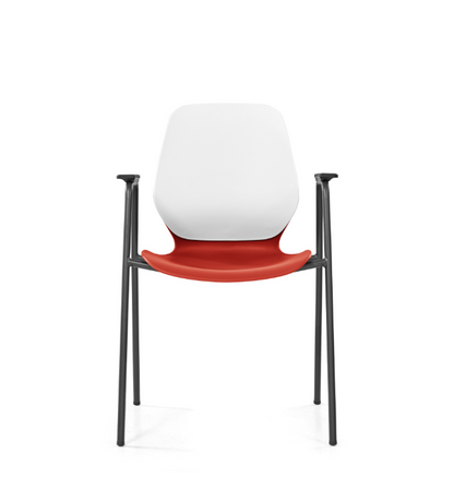 Sylex Kaleido 4-Leg Steel Chair w/Arms (Indent)