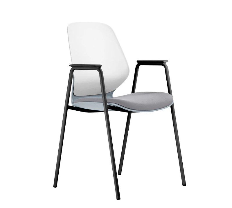 Sylex Kaleido 4-Leg Steel Chair w/Arms (Indent)
