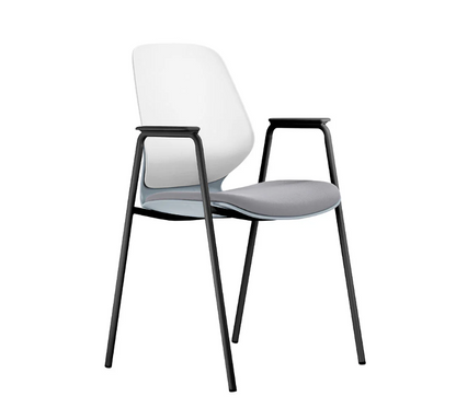Sylex Kaleido 4-Leg Steel Chair w/Arms (Indent)