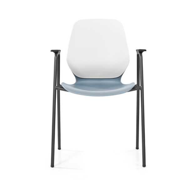 Sylex Kaleido 4-Leg Steel Chair w/Arms (Indent)