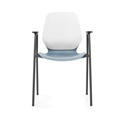 Sylex Kaleido 4-Leg Steel Chair w/Arms (Indent)