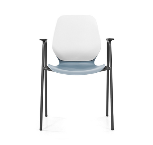 Sylex Kaleido 4-Leg Steel Chair w/Arms (Indent)
