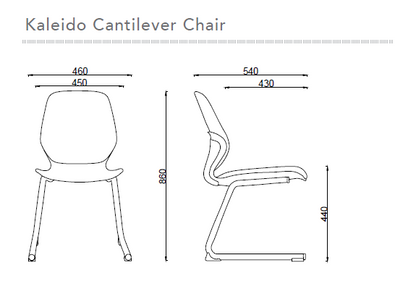 Sylex Kaleido Cantilever Steel Chair (Indent)