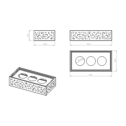 Sylex Order Metal Mobile Caddy and Tambour Planter Box