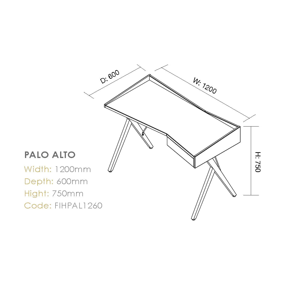 Sylex Palo Alto Desk