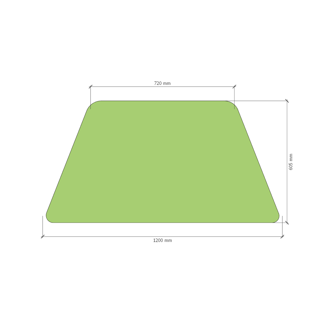 Trapezoidal Table - Upgraded Top